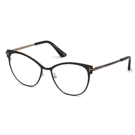 Tom Ford Women's Eyeglasses - Black Plastic Cat Eye Full Rim Frame | FT5530-B 001 ,