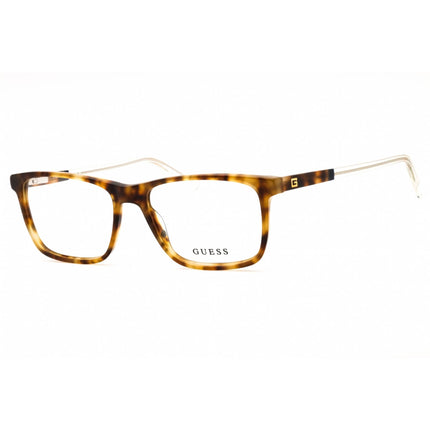 Guess Unisex Eyeglasses - Dark Havana Acetate Rectangular Full Rim Frame | GU1971 052 ,