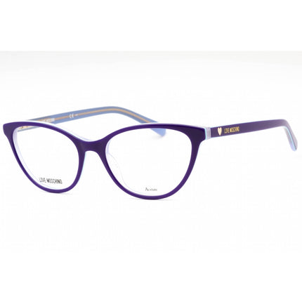 Moschino Love Women's Eyeglasses - Violet Acetate Cat Eye Full Rim Frame | MOL545 B3V ,
