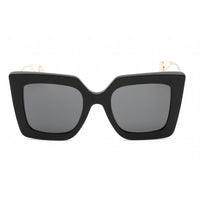 Gucci Unisex Sunglasses - Black/Gold Plastic Butterfly Full Rim Frame | GG0435S 001 ,