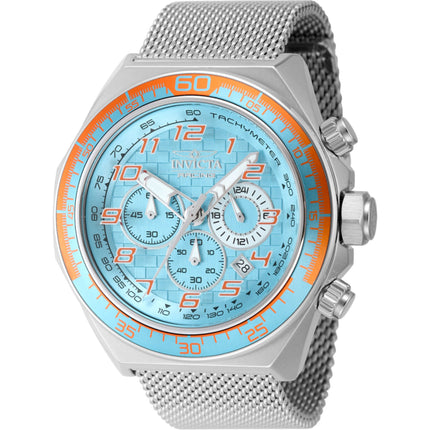 Invicta Men's Watch - Invicta Racing Chrono Light Blue Dial Mesh Bracelet | 47901 ,
