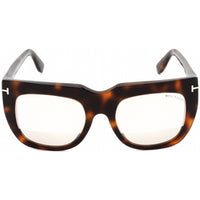 Tom Ford Women's Sunglasses - Blonde Havana Square Shape Frame Pink Lens | FT0687 53Z ,