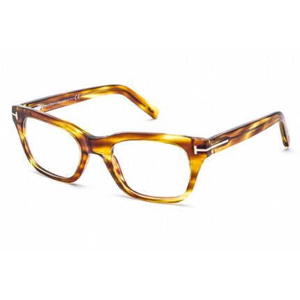 Tom Ford Unisex Eyeglasses - Brown Plastic Rectangular Full Rim Frame | FT5536-B 045 ,
