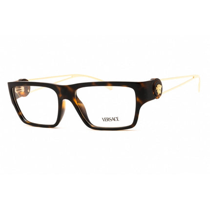 Versace Men's Eyeglasses - Dark Havana Rectangular Full Rim Frame | 0VE3359 108 ,