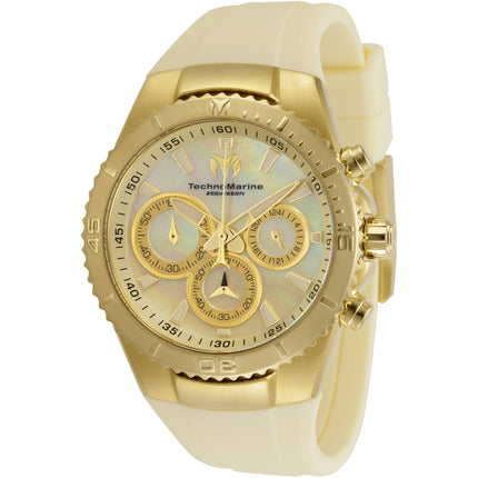 Technomarine Women's Watch - Manta Sea Champagne MOP Dial Beige Strap | TM-220080 ,