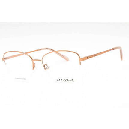Adensco Women's Eyeglasses - Matte Rose Gold Metal Cat Eye Frame | AD 252 00Y8 00 ,
