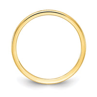 14K Gold 1.2mm Milgrain Stackable Band | STK19-120Y ,