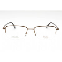 Elasta Men's Eyeglasses - Matte Brown Metal Rectangular Half Rim | E 7249 04IN 00 ,