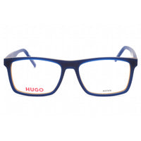 Hugo Men's Eyeglasses - Blue Yellow Plastic Rectangular Shape Frame | HG 1198 0DCD 00 ,