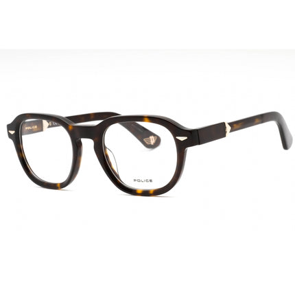 Police Men's Eyeglasses - Dark Tortoise Plastic Round Full Rim Frame | VPLG81 722Y ,