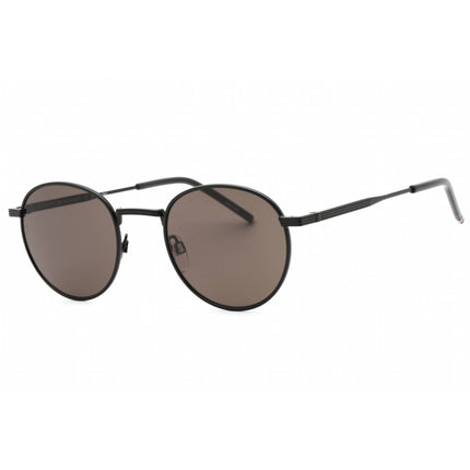 Tommy Hilfiger Men's Sunglasses - Matte Black Metal Round Frame | TH 1973/S 0003 IR ,