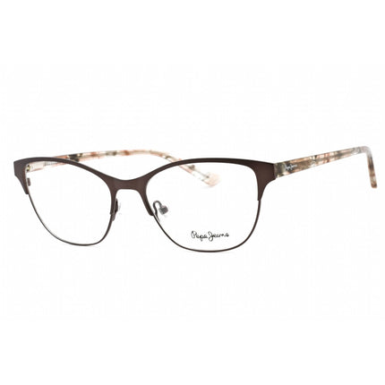 Pepe Jeans Women's Eyeglasses - Brown Metal Cat Eye Frame Clear Demo Lens | PJ1386 C1 ,