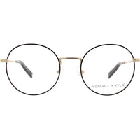 Kendall + Kylie Women's Eyeglasses - Black/Light Gold Metal Frame | KKO117 WHITNEY 770 ,