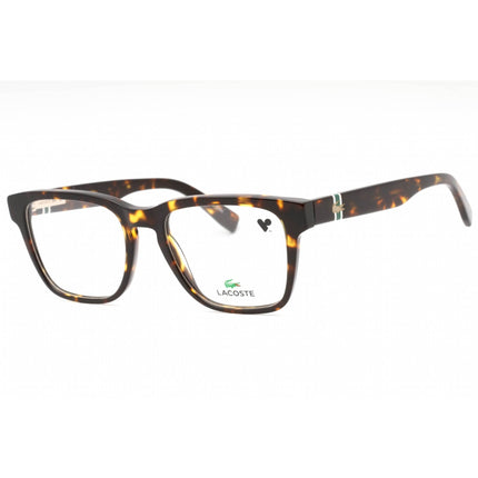 Lacoste Men's Eyeglasses - Dark Havana Plastic Square Shape Full Rim Frame | L2932 230 ,
