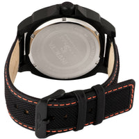 Invicta Men's Watch - Speedway Quartz Black Brass Dial Nylon and Leather Strap | 46309 ,