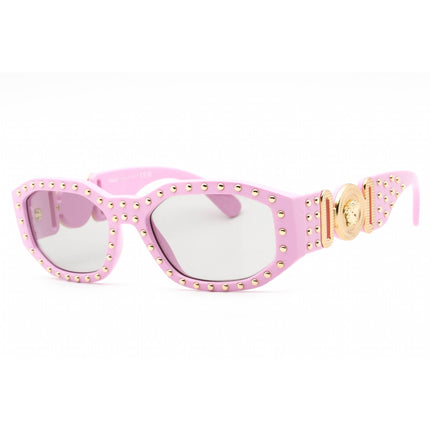 Versace Unisex Sunglasses - Pink Rectangular Frame Light Grey Lens | 0VE4361 539687 ,