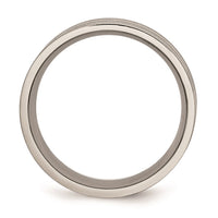 Titanium Grooved Yellow IP-plated 8mm Brushed & Polished Band | TB362 ,