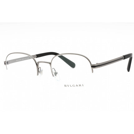 Bvlgari Men's Eyeglasses - Matte Gunmetal Metal Half Rim Oval Frame | 0BV1114 195 ,