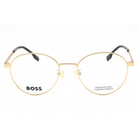 Hugo Boss Men's Eyeglasses - Matte Gold Metal Round Full Rim | BOSS 1475/F 0AOZ 00 ,