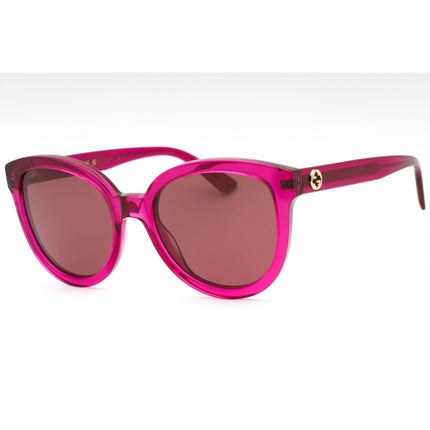 Gucci Women's Sunglasses - Pink Plastic Cat Eye Shape Frame Brown Lens | GG1315S 004 ,