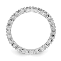 Sterling Silver Stackable Expressions White Topaz Ring | QSK353 ,