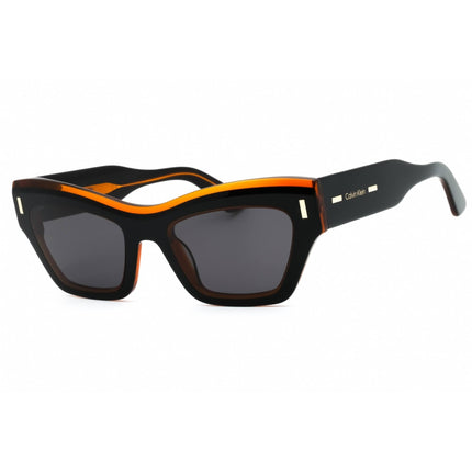 Calvin Klein Women's Sunglasses - Black/Charcoal Cat Eye Full Rim Frame | CK23503S 002 ,