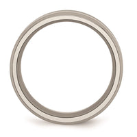 Titanium Black Enameled 8mm Polished Band | TB233 ,