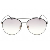 Tom Ford Women's Sunglasses - Shiny Black Metal Pilot Shape Frame | FT0757-D 01C ,