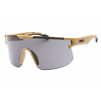 Hugo Boss Men's Sunglasses - Beige Black Plastic Shield Frame | BOSS 1500/S 0HDA Z8 ,