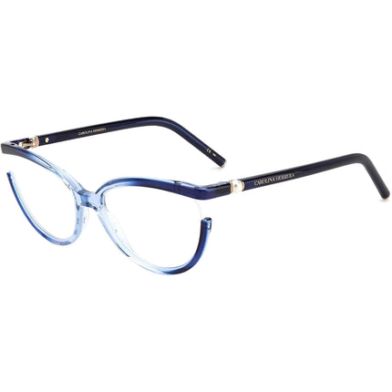 Carolina Herrera Women's Eyeglasses - Azure Blue Plastic Cat Eye Frame | CH 0005 0AGS ,