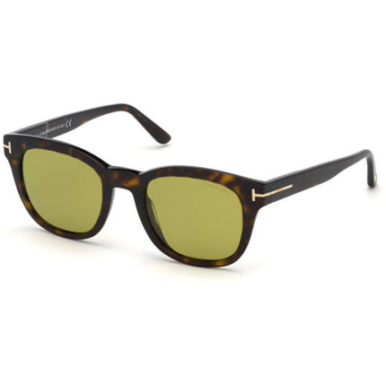 Tom Ford Women's Sunglasses - Dark Havana Plastic Square Full Rim Frame | FT0676 52N ,