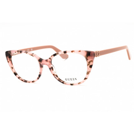 Guess Women's Eyeglasses - Pink /Other Acetate Cat Eye Full Rim Frame | GU50107 074 ,