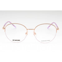 Moschino Love Women's Eyeglasses - Lilac Gold Copper Round Full Rim Frame | MOL569 LTA ,