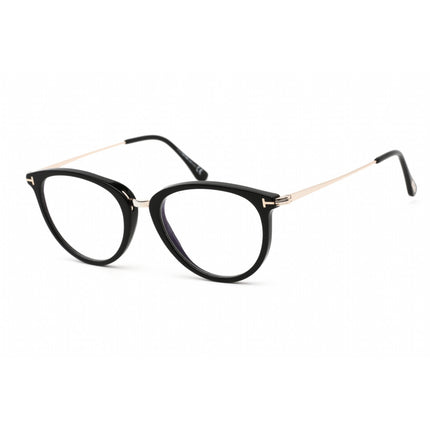 Tom Ford Men's Eyeglasses - Shiny Black Acetate/Metal Cat Eye Frame | FT5640-B 001 ,