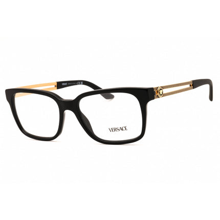 Versace Unisex Eyeglasses - Black Plastic Square Full Rim Frame | VE3218 GB1 ,
