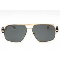 Versace Men's Sunglasses - Gold Metal Full Rim Frame Dark Grey Lens | 0VE2269 100287 ,