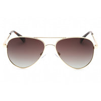 Polaroid Core Unisex Sunglasses - Gold Aviator Full Rim Frame | Pld 6012/N J5G/LA ,