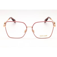Roberto Cavalli Women's Eyeglasses - Copper Gold/Pink Metal Square Frame | VRC029 02AM ,