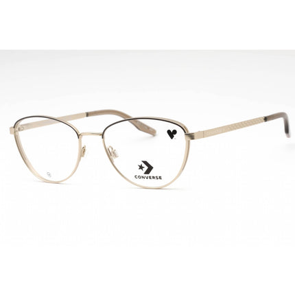 Converse Women's Eyeglasses - Satin Gold/Engine Smoke Metal Cat Eye Frame | CV1014 717 ,