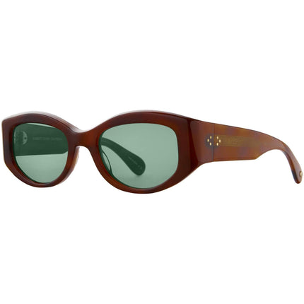 Garrett Leight Women's Sunglasses - Burnt Tortoise Cat Eye | RETRO BIGGIE VINBRT/VRD ,