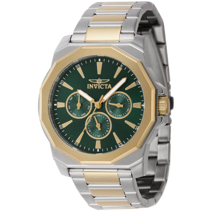 Invicta Men's Watch - Speedway Quartz Green Dial Two Tone Steel Bracelet | 46847 ,