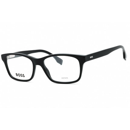 Hugo Boss Men's Eyeglasses - Black Plastic Rectangular Full Rim | BOSS 1645 0807 00 ,