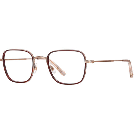 Garrett Leight Women's Eyeglasses - Brick-Rose Gold-Nude Square | PRESTON BRI-RG-NU ,