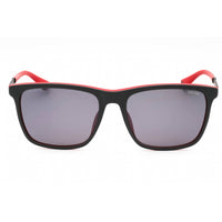 Police Men's Sunglasses - Red Acetate Full Rim Square Frame Grey Lens | SPLA56 1BUX ,