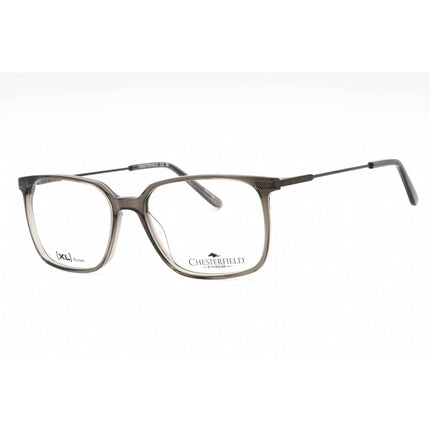 Chesterfield Men's Eyeglasses - Grey Crystal Plastic Square Frame | CH 103XL 0CBL 00 ,