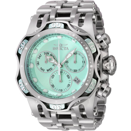 Invicta Men's Watch - Fusion Quartz Chronograph Turquoise Dial Steel Bracelet | 45658 ,