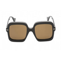 Gucci Women's Sunglasses - Black Plastic Square Shape Frame Brown Lens | GG1241S 001 ,