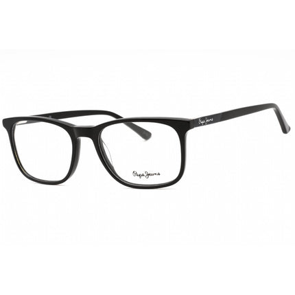 Pepe Jeans Men's Eyeglasses - Black Plastic Rectangular Full Rim Frame | PJ3315 C1 ,