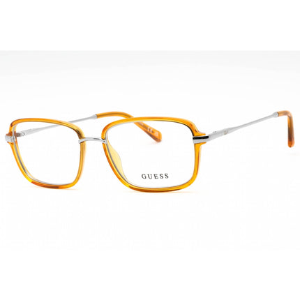 Guess Men's Eyeglasses - Orange/Other Full Rim Rectangular Shape Frame | GU50099 044 ,