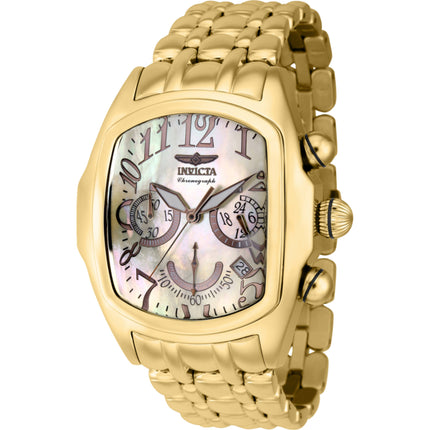 Invicta Men's Watch - Lupah Quartz Chronograph Gold Tone Dial Steel Bracelet | 43156 ,